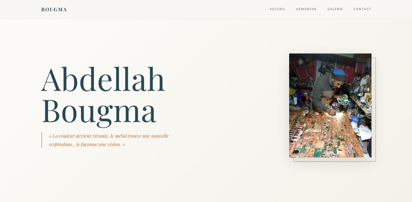 Abdellah Bougma — artisan portfolio